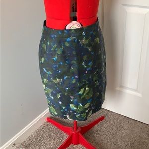 J. Crew Watercolor Pencil skirt EUC